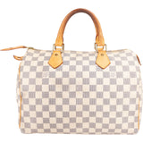 Louis Vuitton Monogram Damier Azur Speedy 30 Handbag
