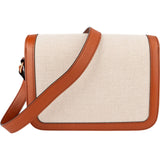 Celine Classic Box Cotton & Calfskin Teen Triomphe Crossbody Bag
