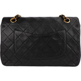 Chanel Quilted Lambskin Medium 24K Gold Double Flap Shoulder Bag