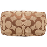 Coach Monogram Signature Stripe Tote Shoulder Bag