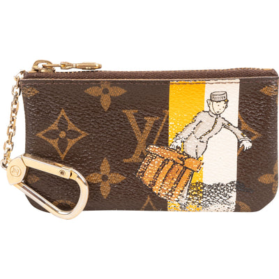 Louis Vuitton Monogram Canvas Illustré Evasion Groom Cles Key Pouch