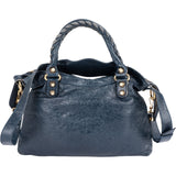 Balenciaga Blue Leather City Handbag