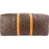 Louis Vuitton Monogram Canvas Keepall 50 Bandoulière Travel Bag