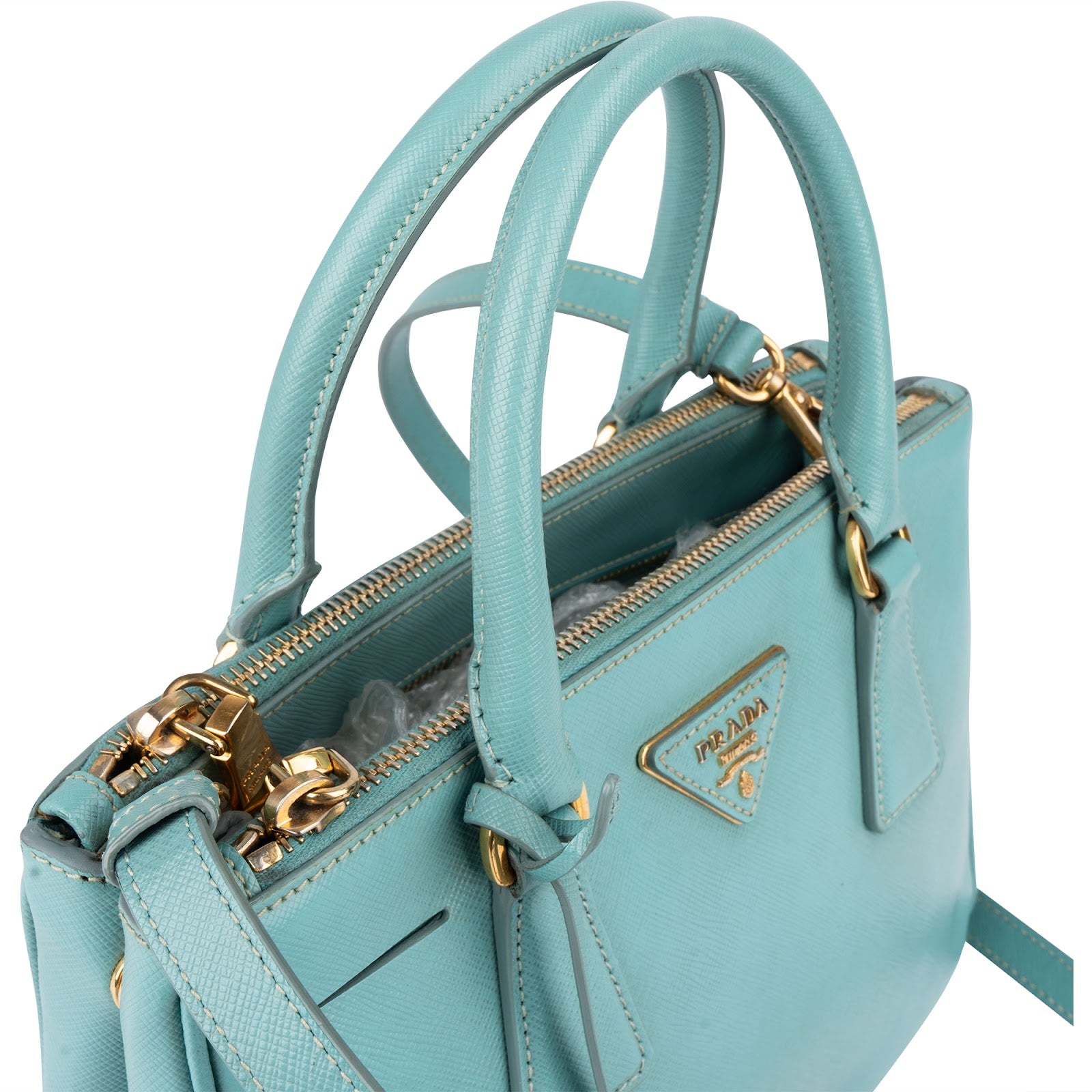 [🔄️B11 / F21] Prada Saffiano Leather Small Galleria Bag Handbag - vintageandkickz