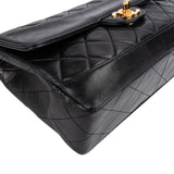 Chanel Quilted Lambskin 24K Gold Clip Single Flap Shoulder Bag