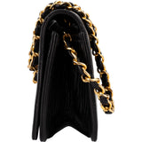 Chanel Quilted Lambskin Small 24K Gold Single Flap Shoulder Bag