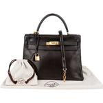 [🔄️B11 / F23] Hermès Box Calf Kelly 32 Sellier Handbag - vintageandkickz