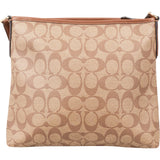 Coach Monogram Signature Canvas File Tote Crossbody Bag