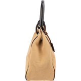 Gucci Canvas Horn Handle Hobo Shoulder Bag