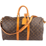 Louis Vuitton Monogram Canvas Keepall 45 Bandoulière Travel Bag