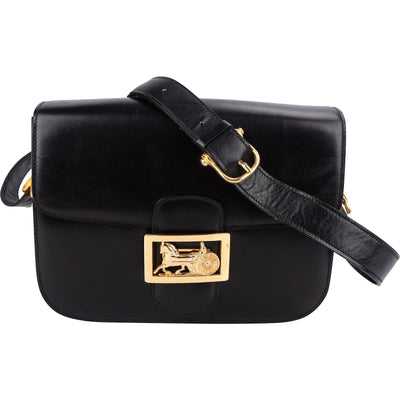 Celine Boxcalf Horse Carriage Triomphe Shoulder Bag
