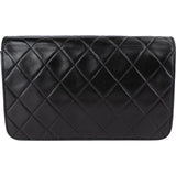 Chanel Quilted Lambskin 24K Gold Single Flap Shoulder Bag