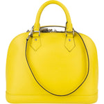 [🔄️B08 / F27] Louis Vuitton Yellow Epi Leather Alma PM Handbag - vintageandkickz