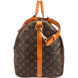 Louis Vuitton Monogram Canvas Keepall 55 Bandoulière Travel Bag