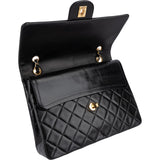 Chanel Quilted Lambskin 24K Double Flap Shoulder Bag