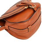 Chloé Grained Calfskin Marcie Mini Saddle Crossbody Bag