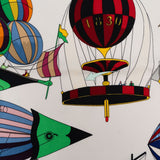 Hermès Les Folies du Ciel Silk Carre 90 Scarf Tuch
