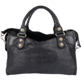 Balenciaga Black Leather City Bag Handbag