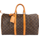 Louis Vuitton Monogram Canvas Keepall 45 Travel Bag