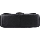 Chanel Quilted Caviar Leather Jumbo Single Flap Crossbody Bag