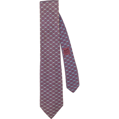 Hermès Patterned Silk Tie Krawatte