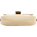 Salvatore Ferragamo Canvas Gancini Baguette Shoulder Bag