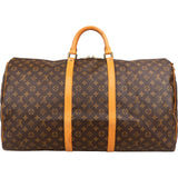 Louis Vuitton Monogram Canvas Keepall 60 Bandoulière Travel Bag