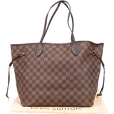 Louis Vuitton Monogram Damier Ebene Neverfull MM Shoulder Bag