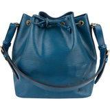 Louis Vuitton Blue Epi Leather Sac Noé Petit Shoulder Bag