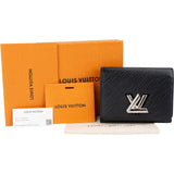 Louis Vuitton Noir Epi Leather Twist Compact Wallet