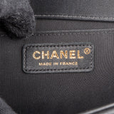 Chanel Quilted Chevron Boy Single Flap Crossbody Bag