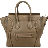Céline Grained Calfskin Large Luggage Handbag