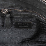 Prada Tessuto Gaufre Triangle Woven Handle Satchel Handbag