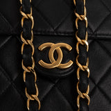 Chanel Quilted Lambskin 24K Single Flap Shoulder Bag