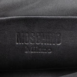 Moschino Leather Lettering Emblem Crossbody Bag