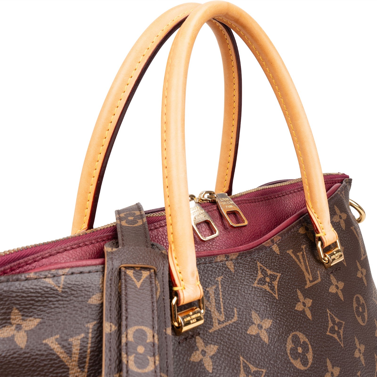 Louis Vuitton Monogram Canvas Pallas MM Handbag - vintageandkickz