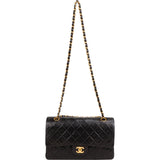 Chanel Quilted Lambskin 24K Gold Medium Double Flap Shoulder Bag