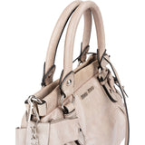 Miu Miu Vitello Lux Leather Bow Small Hobo Handbag