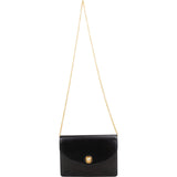 Celine Vintage Calfskin Box Circle Emblem Flap Crossbody Bag