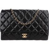 Chanel Quilted Lambskin Medium Single Flap Shoulder Bag
