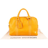 Louis Vuitton Yellow Taurillon Jaune Tobago Weekender 45 Travel Bag