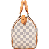 Louis Vuitton Monogram Damier Azur Canvas Speedy 25 Handbag