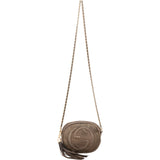 Gucci Nubuk Leather Soho Disco Round Crossbody Bag