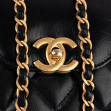 Chanel  Quilted Lambskin Kelly Top Handle Small Crossbody Handbag