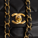 Chanel Quilted Lambskin 24K Gold Medium Diana Single Flap Crossbody Bag