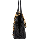 Chanel  Quilted Lambskin Kelly Top Handle Small Crossbody Handbag