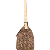 Fendi FF Monogram Baguette Buckle Shoulder Bag