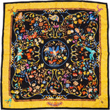 Hermès Oiseaux du Roy Silk Carre 90 Scarf Tuch