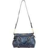 Miu Miu Vitello Lux Leather Bow Handbag