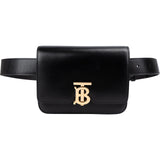 Burberry Black Leather TB Belt Handbag